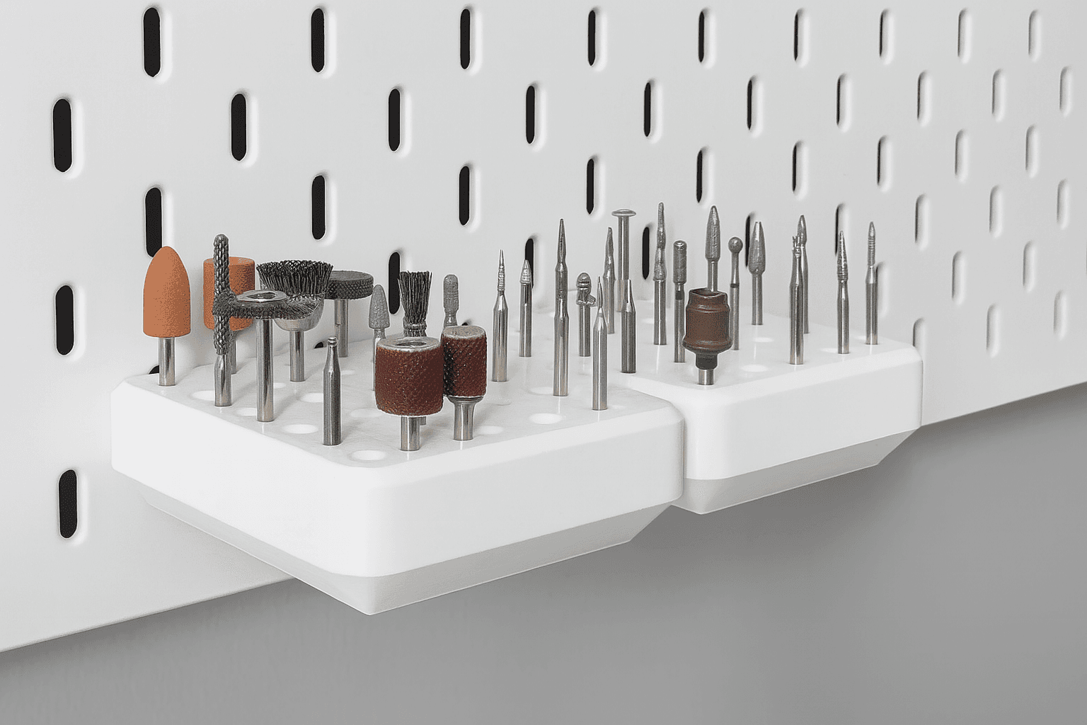 Soporte para accesorios Dremel compatible SKÅDIS | 25 slots - Imagen 1