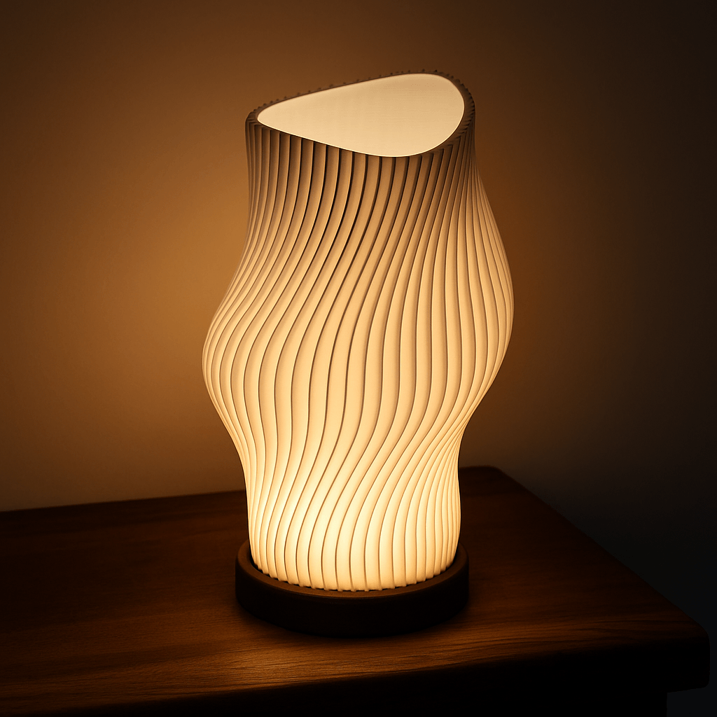 Lámpara de Mesa Olatu | Diseño Minimalista Biodegradable - Imagen 1